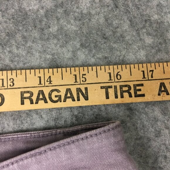 Adrienne Vittadini Jeans 10 30 Mid Rise Skinny Solid Dusty Purple Stretch Cotton - Picture 7 of 12